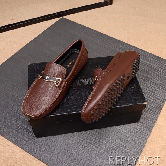 Armani 2020 Mens Leather Loafer