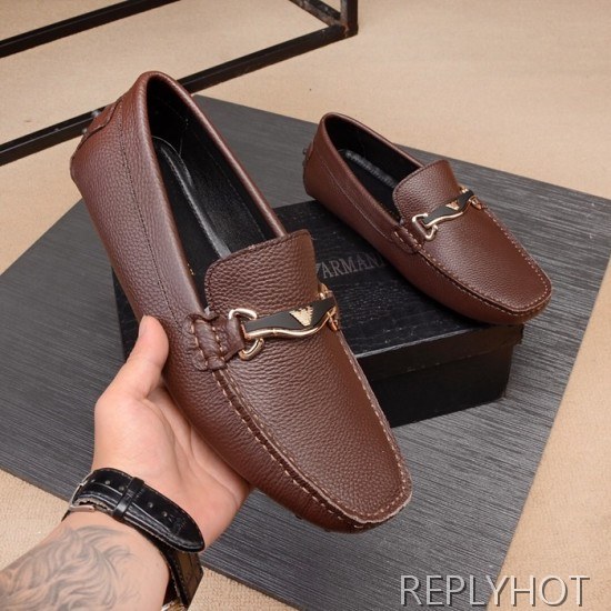 Armani 2020 Mens Leather Loafer