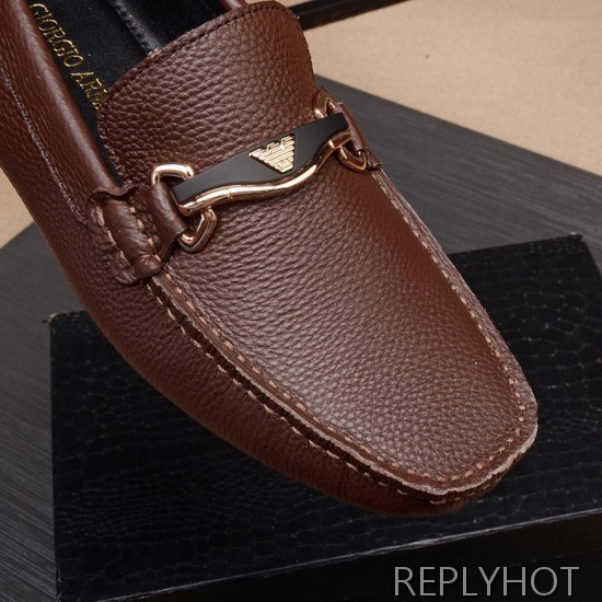 Armani 2020 Mens Leather Loafer