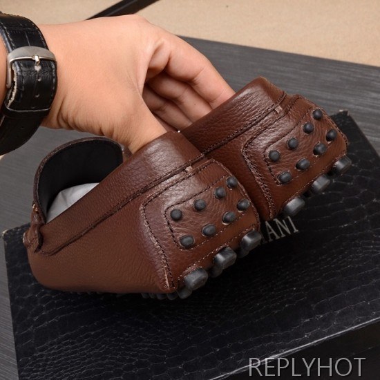 Armani 2020 Mens Leather Loafer