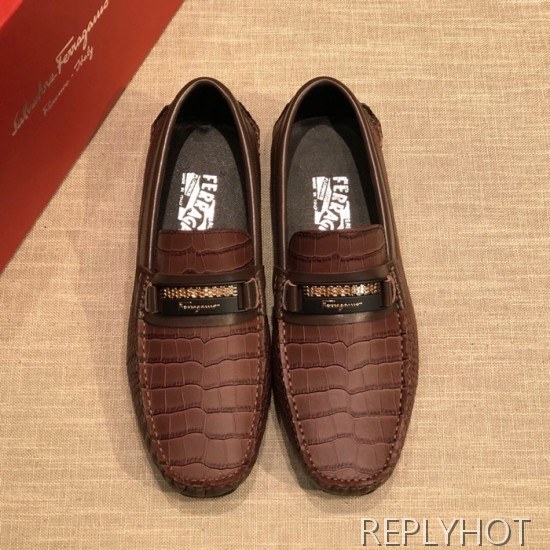 Ferragamo  2020 Mens Leather Loafer
