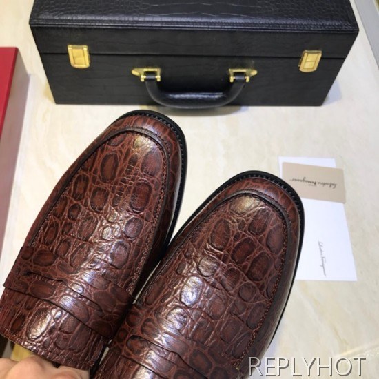 Ferragamo 2020 Mens Leather Loafer