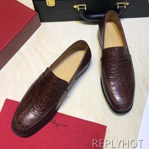 Ferragamo 2020 Mens Leather Loafer