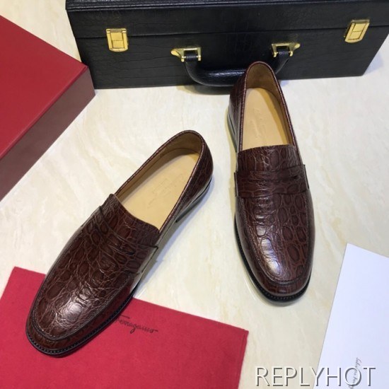 Ferragamo 2020 Mens Leather Loafer