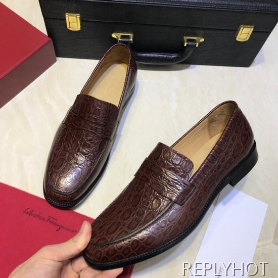 Ferragamo 2020 Mens Leather Loafer