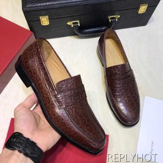 Ferragamo 2020 Mens Leather Loafer