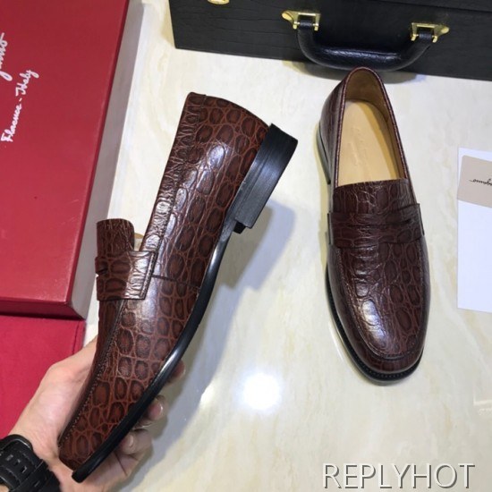 Ferragamo 2020 Mens Leather Loafer