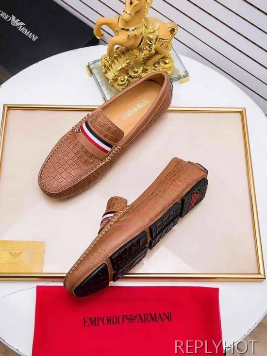 Armani 2020 Mens Leather Loafer