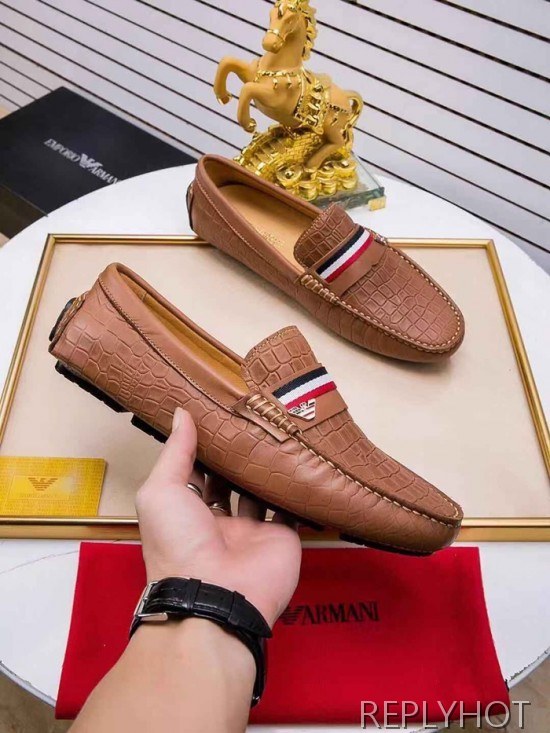 Armani 2020 Mens Leather Loafer