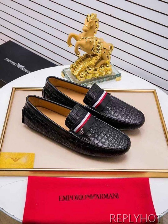 Armani 2020 Mens Leather Loafer