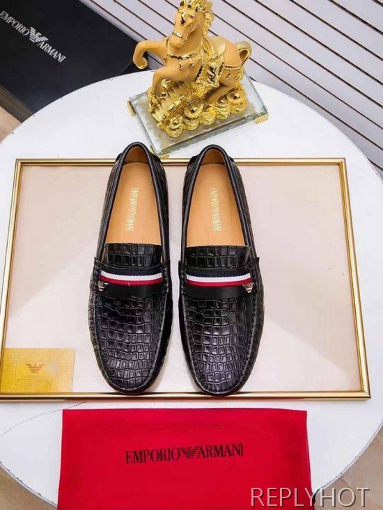 Armani 2020 Mens Leather Loafer