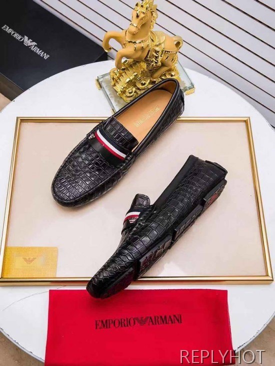 Armani 2020 Mens Leather Loafer