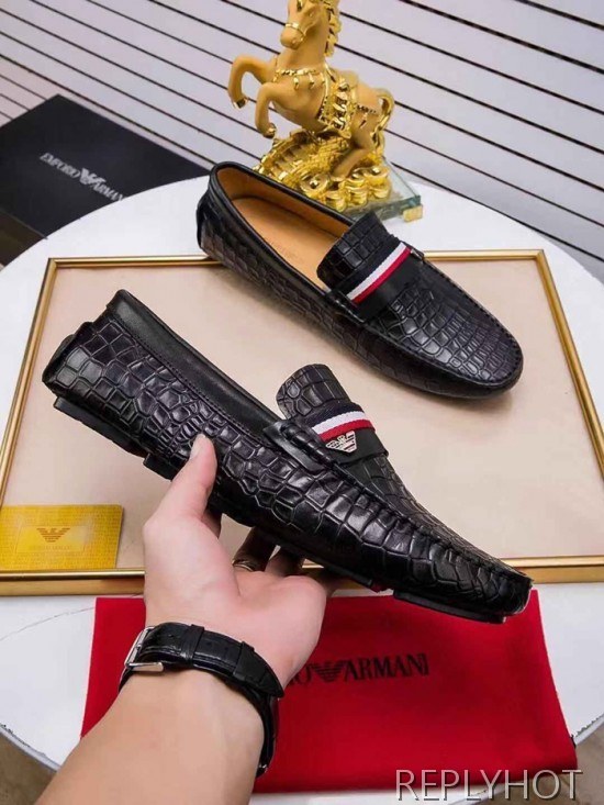 Armani 2020 Mens Leather Loafer