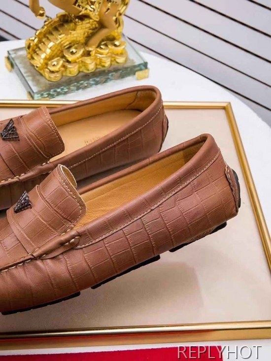 Armani 2020 Mens Leather Loafer