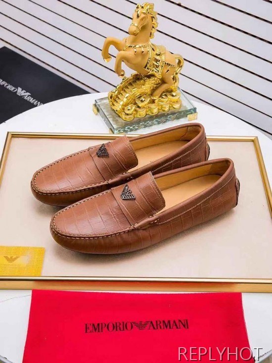 Armani 2020 Mens Leather Loafer