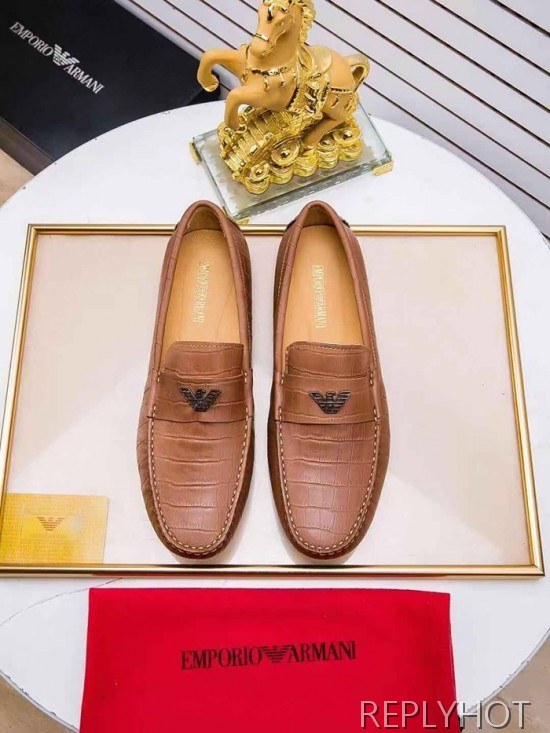 Armani 2020 Mens Leather Loafer