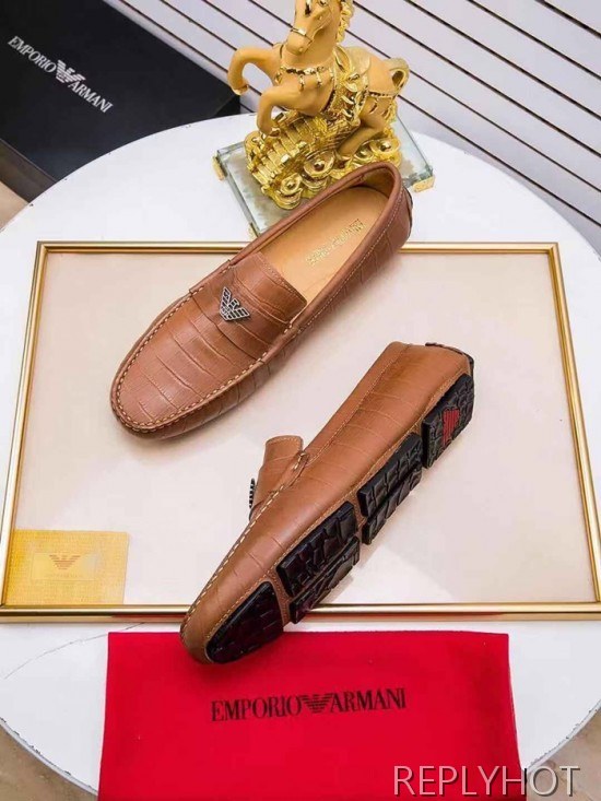 Armani 2020 Mens Leather Loafer