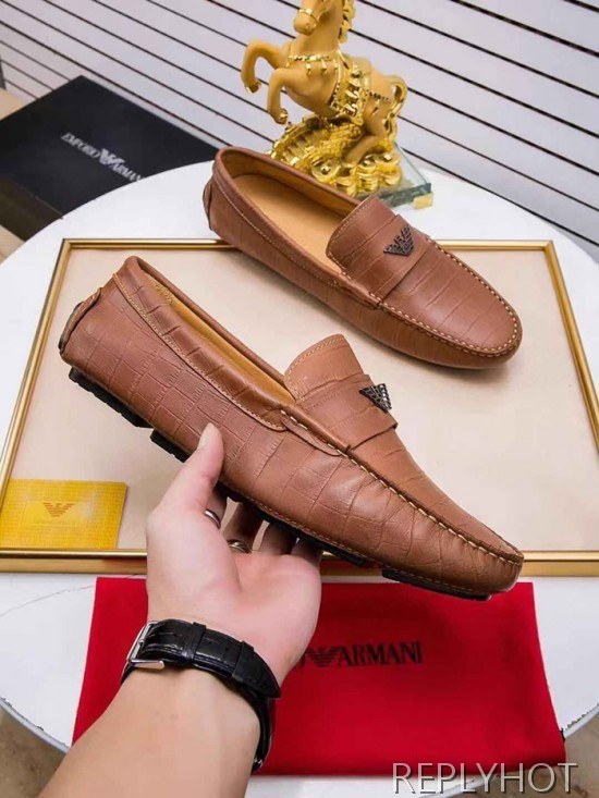 Armani 2020 Mens Leather Loafer