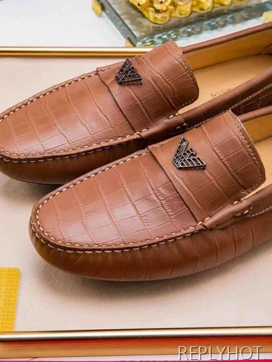 Armani 2020 Mens Leather Loafer