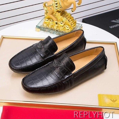 Armani 2020 Mens Leather Loafer