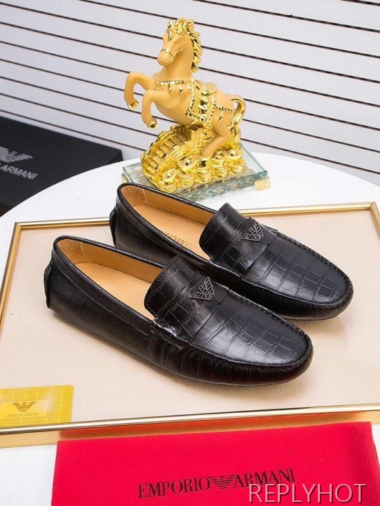 Armani 2020 Mens Leather Loafer