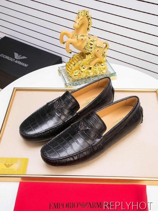 Armani 2020 Mens Leather Loafer