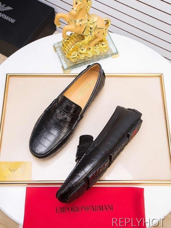 Armani 2020 Mens Leather Loafer