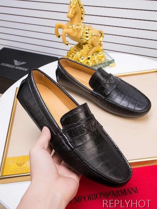 Armani 2020 Mens Leather Loafer