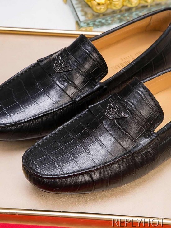 Armani 2020 Mens Leather Loafer