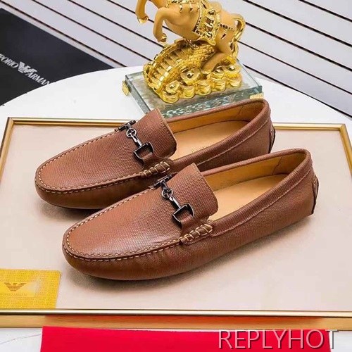 Armani 2020 Mens Leather Loafer