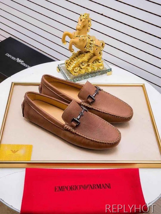 Armani 2020 Mens Leather Loafer