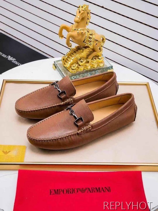 Armani 2020 Mens Leather Loafer