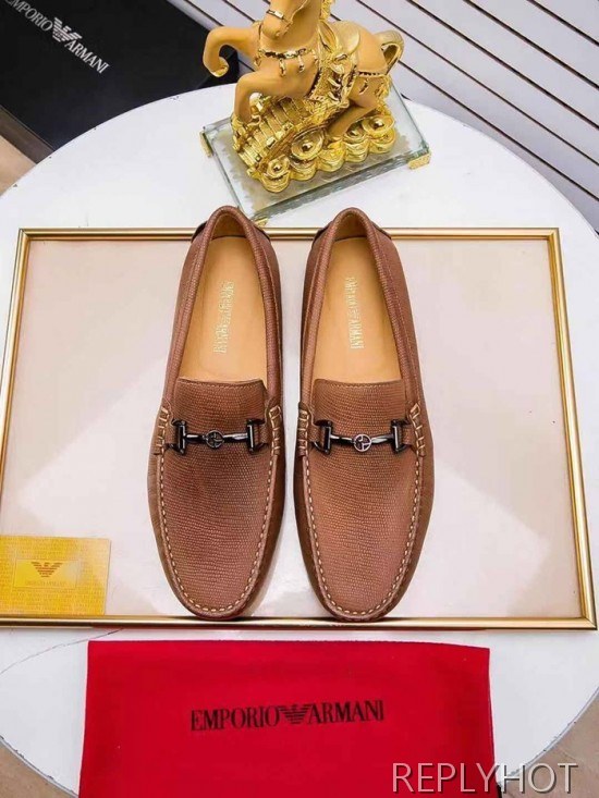 Armani 2020 Mens Leather Loafer