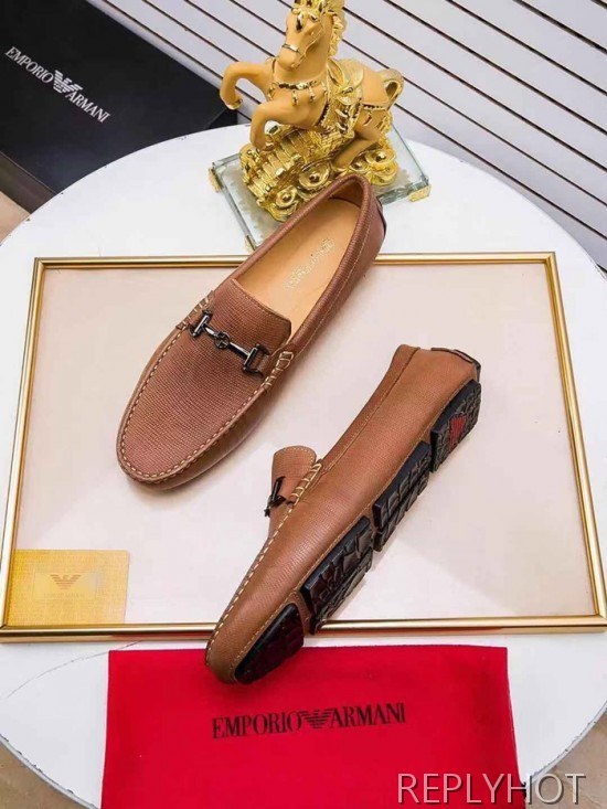 Armani 2020 Mens Leather Loafer