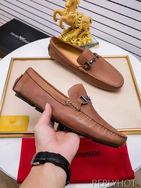 Armani 2020 Mens Leather Loafer