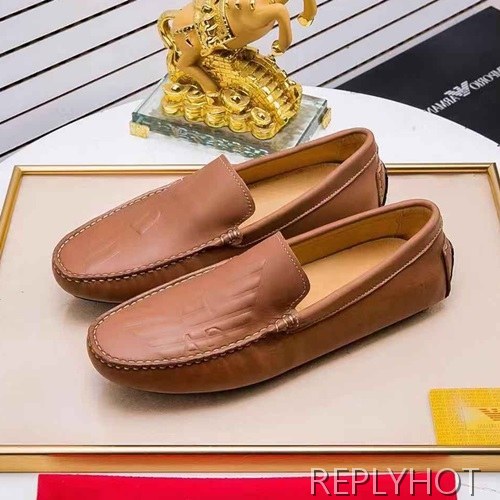 Armani 2020 Mens Leather Loafer