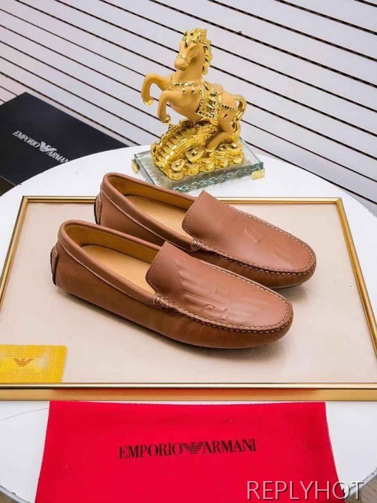 Armani 2020 Mens Leather Loafer