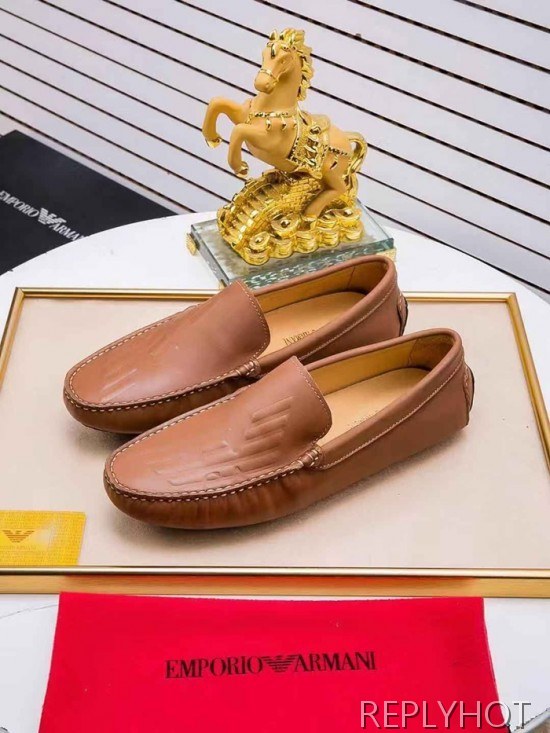 Armani 2020 Mens Leather Loafer