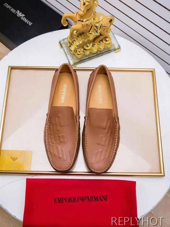 Armani 2020 Mens Leather Loafer