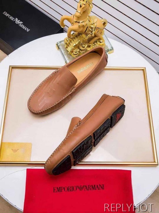 Armani 2020 Mens Leather Loafer