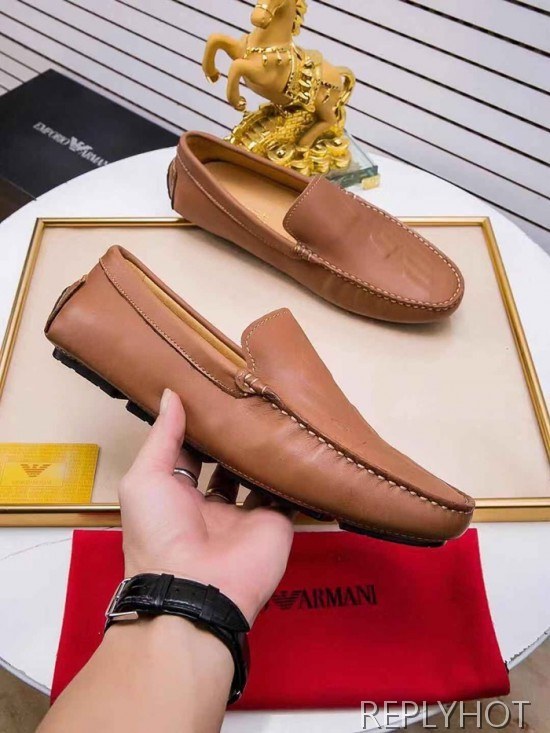 Armani 2020 Mens Leather Loafer