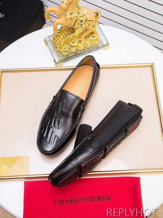 Armani 2020 Mens Leather Loafer