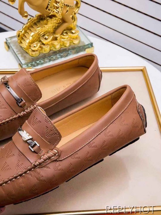 Armani 2020 Mens Leather Loafer