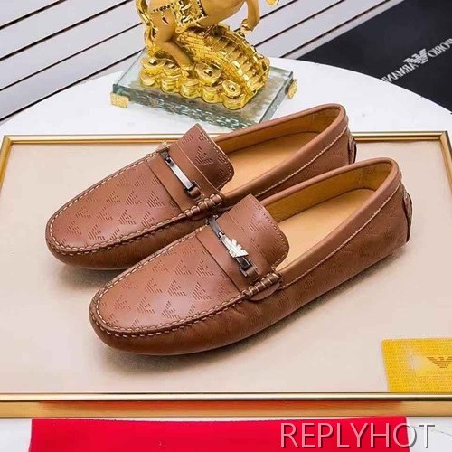 Armani 2020 Mens Leather Loafer