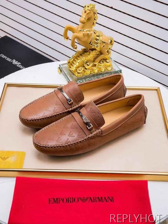 Armani 2020 Mens Leather Loafer