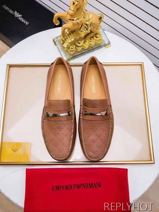 Armani 2020 Mens Leather Loafer