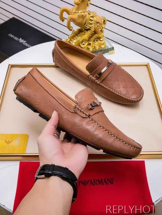 Armani 2020 Mens Leather Loafer