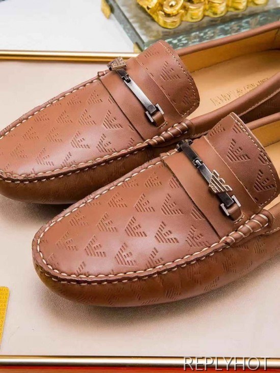 Armani 2020 Mens Leather Loafer