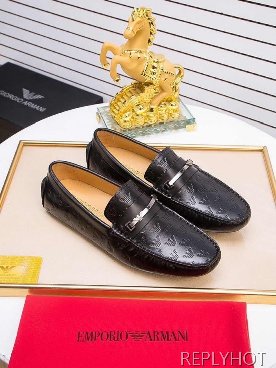 Armani 2020 Mens Leather Loafer