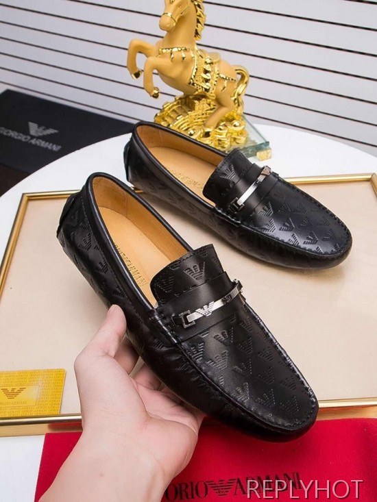 Armani 2020 Mens Leather Loafer